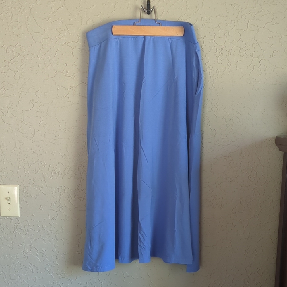 Paxt Organic Cotton Fit And Flare Midi Skirt